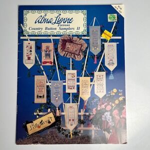 VTG 1994 Alma Lynne Designs Country Button Samplers II Cross Stitch Pattern Book